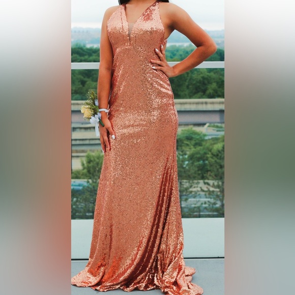 Alyce Paris Sequin Prom Dress - Picture 3 of 5